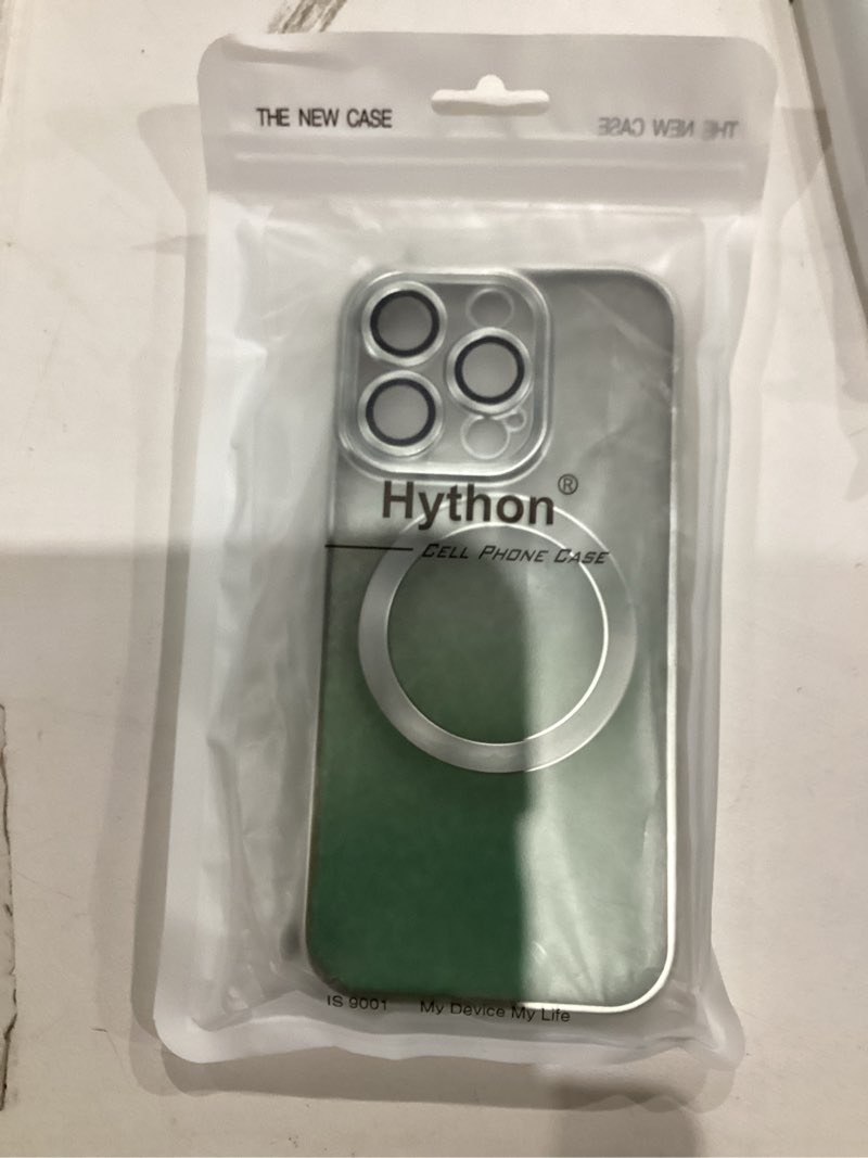 Condition photo showing New/Like New for Hython for iPhone 16 Pro Case Clear Magnetic Glitter Phone Cases [Compatible with MagSafe] Full Camera Lens Protector Slim Gradient Sparkle Luxury Plating Shockproof Protective Cover Women, Silver Silver For For iPhone 16 Pro - 6.3 inch