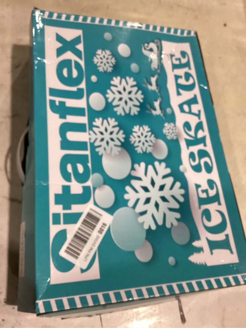 Condition photo showing Good Condition for adjustable ice skates for kids girls boys, kids ice hockey skates for beginners ages 4-12, toddler ice skating shoes with safety ankle support and soft padding for outdoor & ice rink snow blue large - youth(4-7 us)