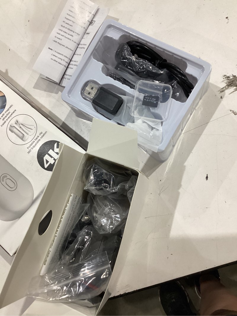 Condition photo showing Good Condition for h8 64gb 4k thumb action camera, mini body cameras, wearable pocket vlogging camera, multiple accessory mount anywhere small portable hands-free helmet cam for work, cycling, travel, pet walking (black