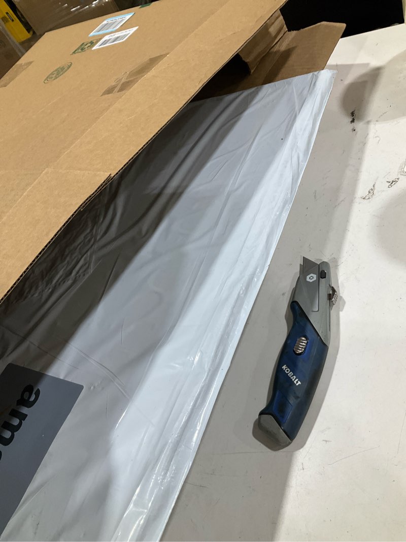 Condition photo showing Good Condition for felt bulletin board for wall 36" x 24" unfolded size, frameless felt pin board, soft cork board alternative for office, home planning, notes, photos & wall decor, foldable shipping, easy install 36" x 24" light grey