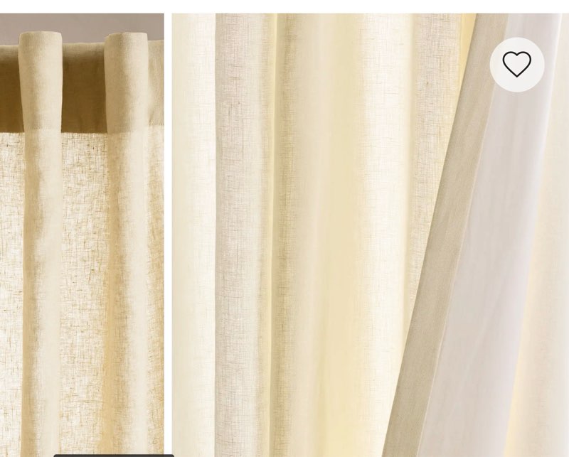 quince european linen curtain 48*84 1 panel