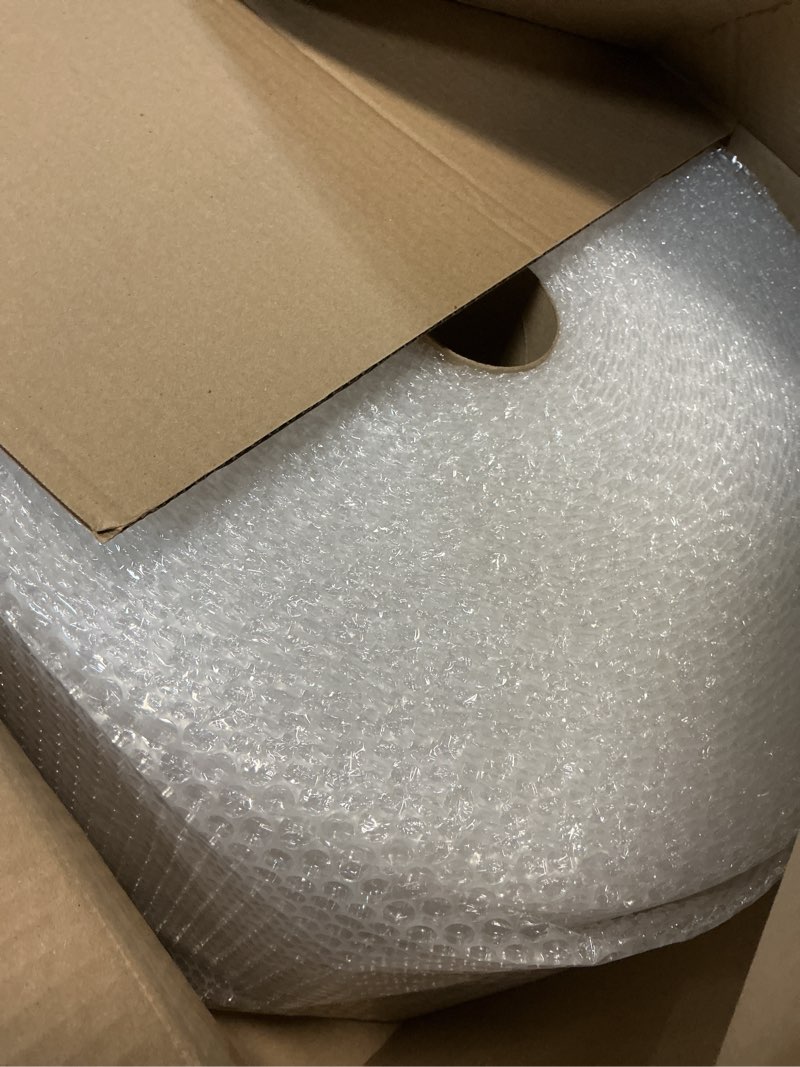 Condition photo showing New/Like New for amazon basics bubble wrap for moving, packing, shipping and storage, perforated protective cushioning for fragile items, 12-inch x 175-ft long roll, small 3/16", clear
