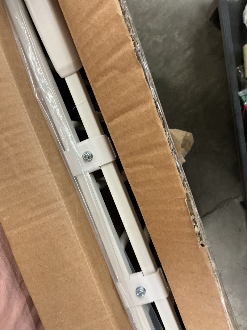 Condition photo showing Good Condition for babelio baby gate for stairs, kitchen & doorways, no bottom bar| easy installation| one-handed operation| auto-close| hardware mount (drill needed) safety dog gate (white - b17, 24-39" w, 28" h)