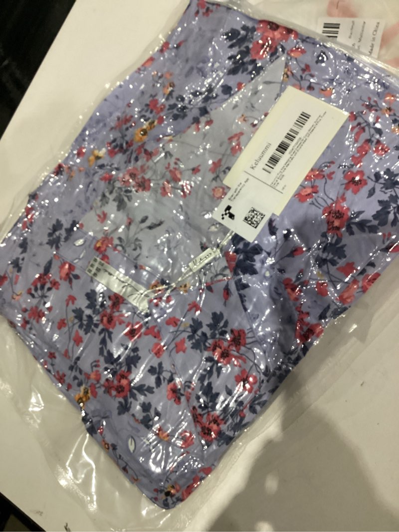 Condition photo showing New/Like New for Keluummi Plus Size Wedding Guest Maxi Dresses for Curvy Women, Summer Casual Floral 3/4 Sleeve Party Wrap Dress with Pockets 16 Plus Light Green Floral