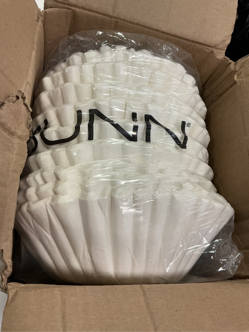 Condition photo showing New/Like New for BUNN Commercial Tea & Paper Coffee Filters, 20138.1000 White, 1.5 Gallon, 500 count