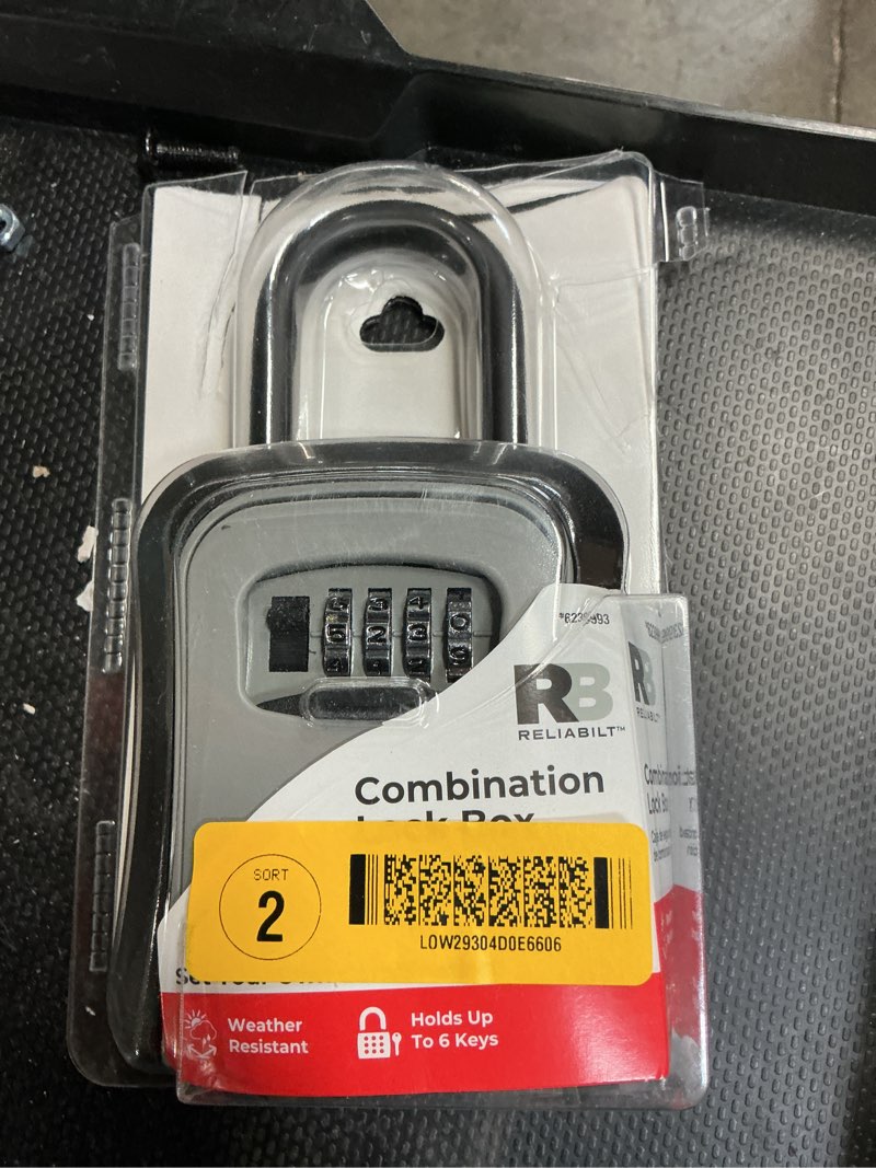 Condition photo showing Good Condition for reliabilt combination lock box
