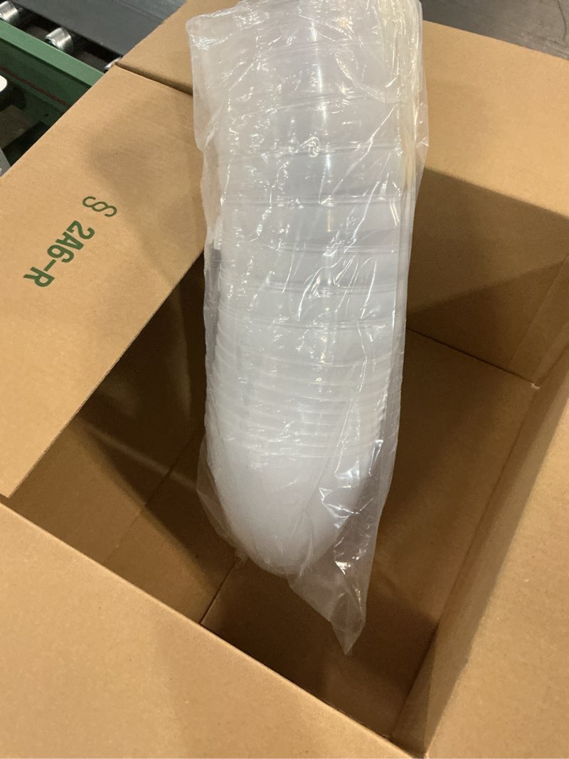 Condition photo showing New/Like New for 8 pack 10 inch giant clear easter eggs plastic jumbo transparent easter eggs for easter theme party huge fillable easter egg for easter egg hunt party favor