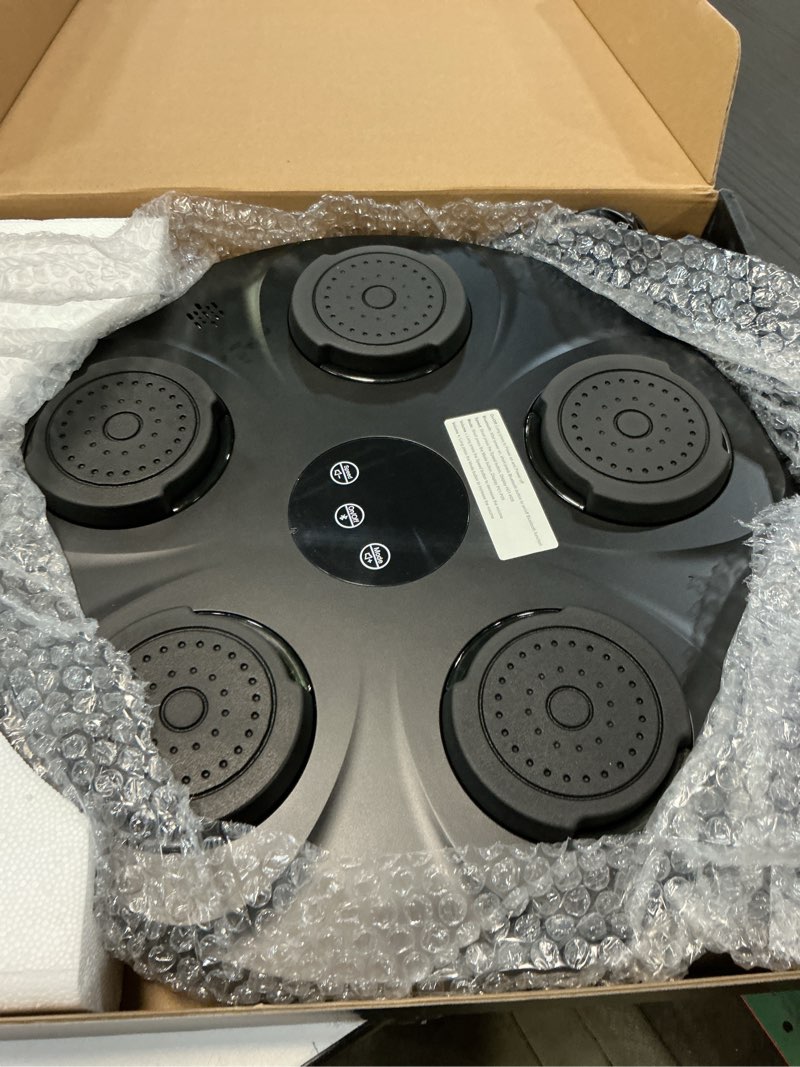 Condition photo showing As Is for Music Boxing Machine, Interactive Punching Trainer with Boxing Gloves, Large Size Wall Mounted Electronic Boxing Target for Adult Kids, 9 Modes & 9 Speeds