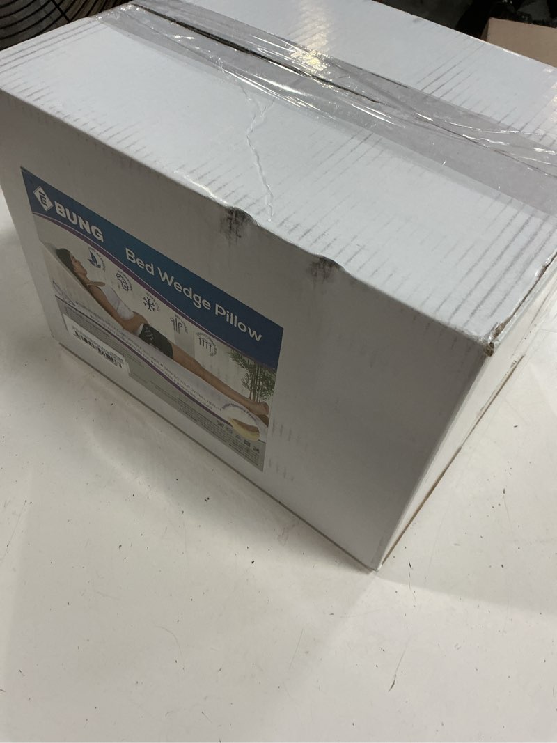 Condition photo showing New/Like New for ebung body positioner - premium memory foam wedge pillow for sleeping, sitting, snoring, heartburn relief, pregnancy, tv, reading, backrest, leg rest large: 12"