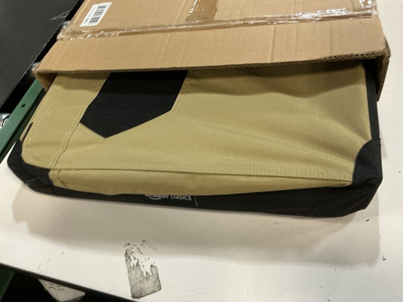 Condition photo showing Good Condition for amazon basics portable folding soft dog crate, double door, collapsible travel kennel, easy to assemble, medium, 29.92" x 21.3" x 21.3", tan tan m 30" x 21" x 21"