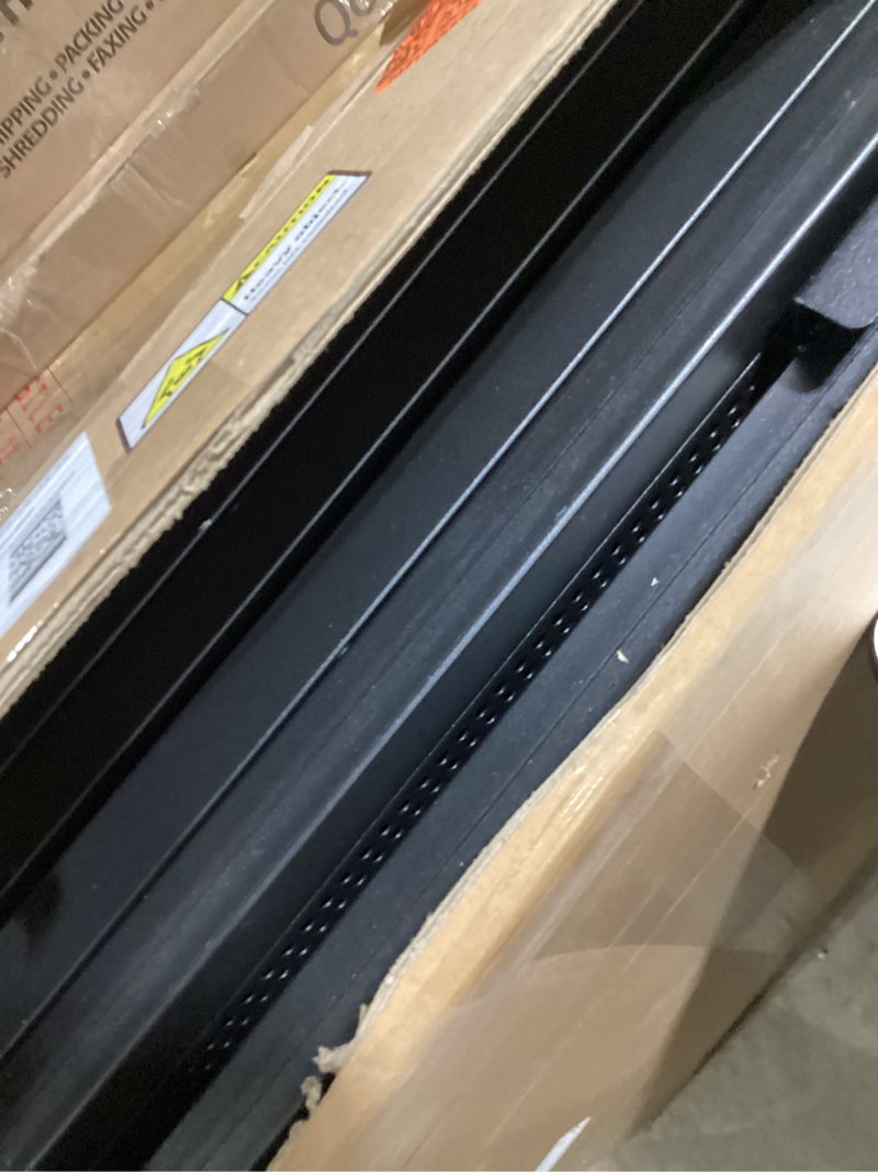 Condition photo showing Good Condition for DJ Booth Table Station w/2 Storage Triangular Panel, DJ Facade Booth with Black & White Scrims, Detachable DJ Table, Carrying Bag, Foldable Metal Frame DJ Booth Panel for Show, Wedding, Clubs 40x20 with Triangular Panel