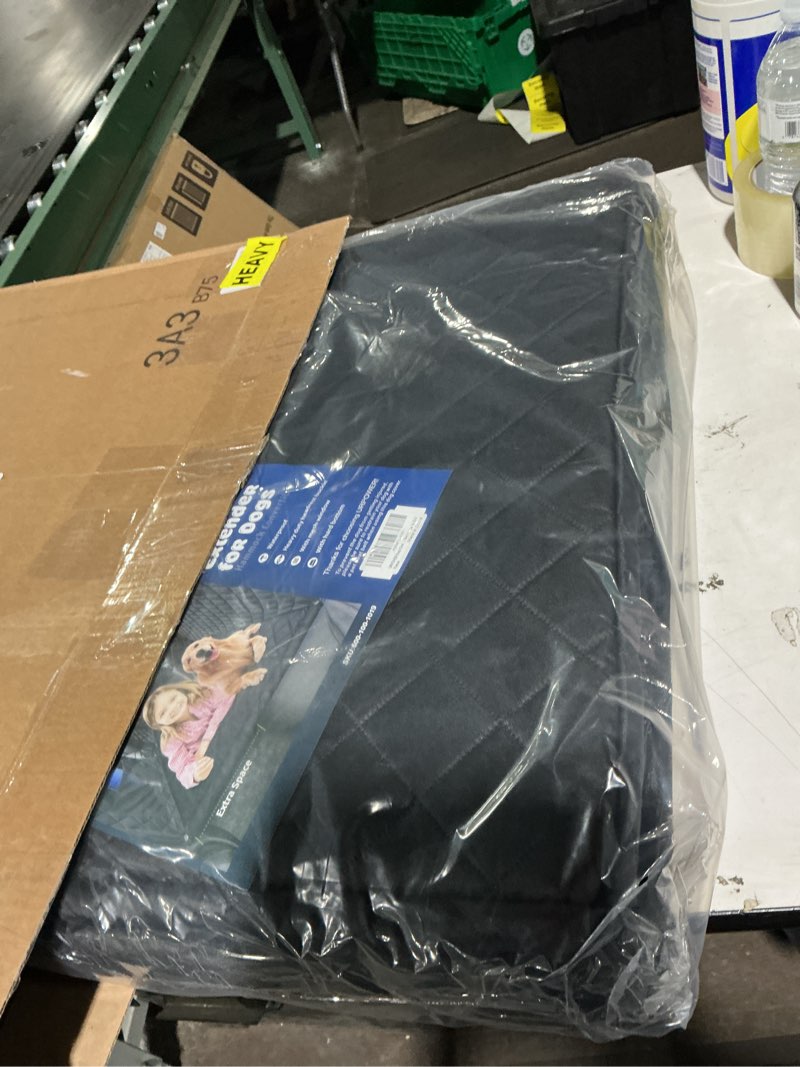 Condition photo showing Good Condition for URPOWER Back Seat Extender for Dogs - Large Hard Bottom Dog Car Seat Cover Holds 550lbs, Waterproof Comfortable Dog Hammock Pet Bed with High-Density Foam Non-Slip Backseat Protector for Cars, SUVs M - Car / Full Size SUV Black