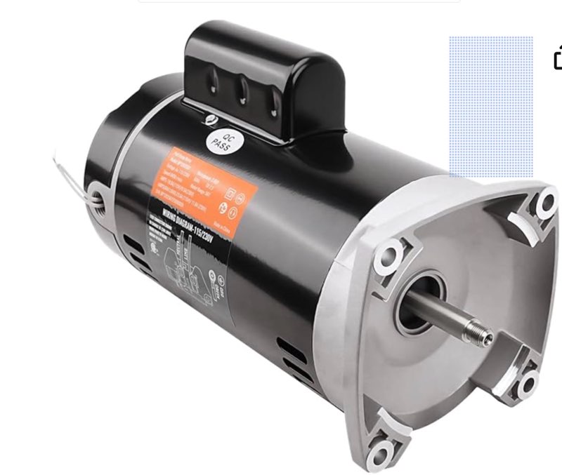 b2855 2hp pool pump motor replaces century/ao smith regal beloit b855 swimming pool pump motors, 230
