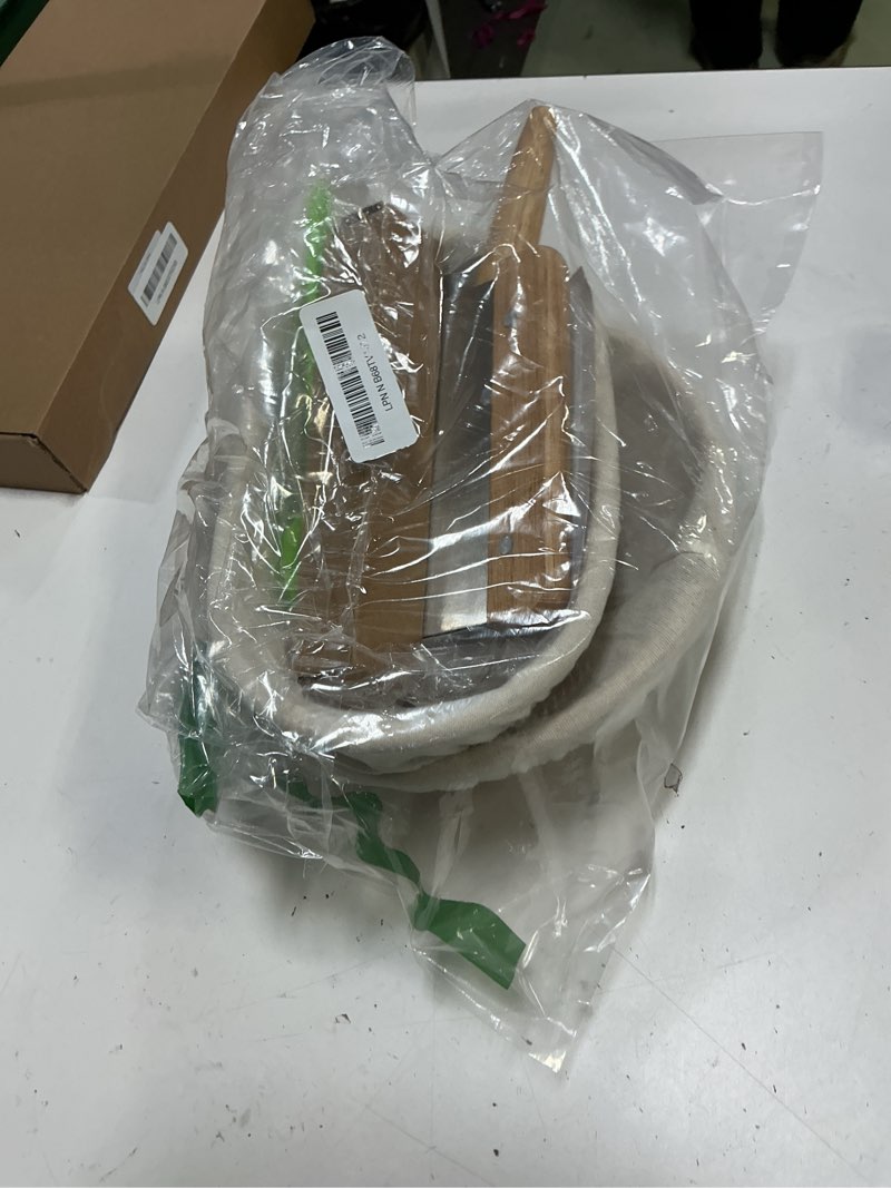 Condition photo showing Good Condition for RORECAY Bread Banneton Proofing Basket Set, 9 Inch Round & 10 Inch Oval Cane Sourdough Baskets with Dough Whisk Lame Dough Scraper Bowl Scraper Silicone Brush Sourdough Bread Baking Supplies Oval & Round