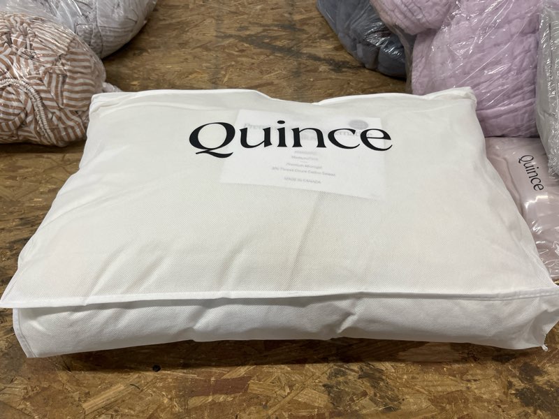 Condition photo showing New/Like New for premium down alternative pillow, standard, medium/firm