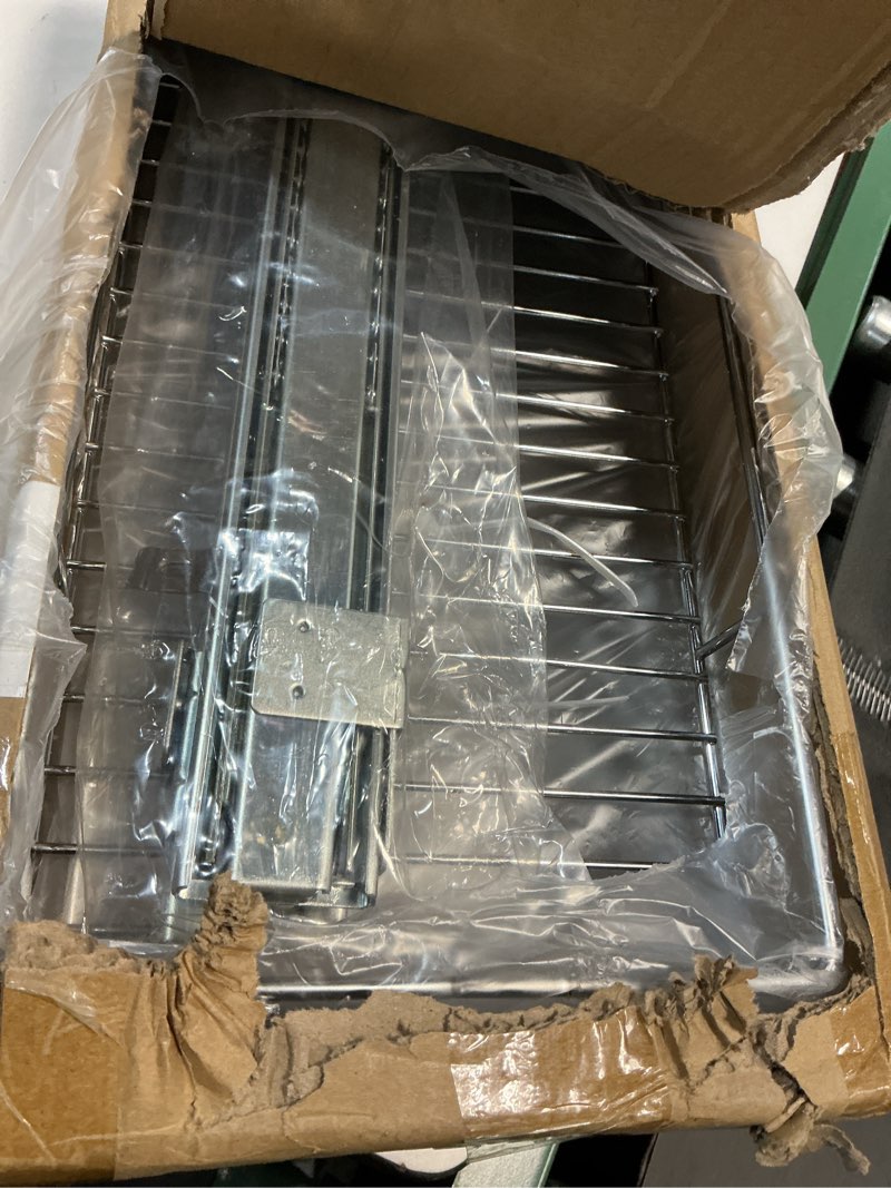 Condition photo showing Good Condition for OCG 4-Tier Pull Out Kitchen Cabinet Spice Rack Holder Shelves (8" W x 21" D), Slide Out Slim Storage Wire Baskets for Storage Organization, Narrow Slide Out Storage for Narrow Space