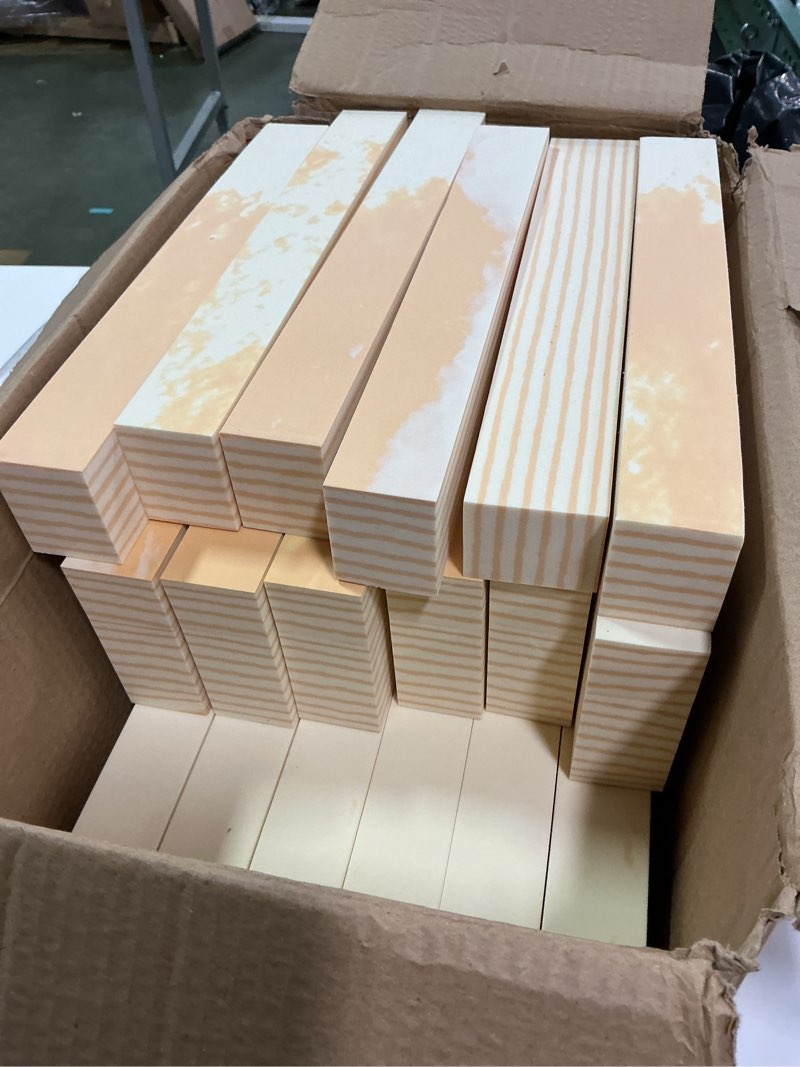 Condition photo showing Good Condition for 24 Pcs Foam Wooden Beam Soft Foam Brick Building Blocks Unit Fake Brick Blocks Giant Foam Building Blocks Stacking Block Sets for Kids Toddler Construction Play Time