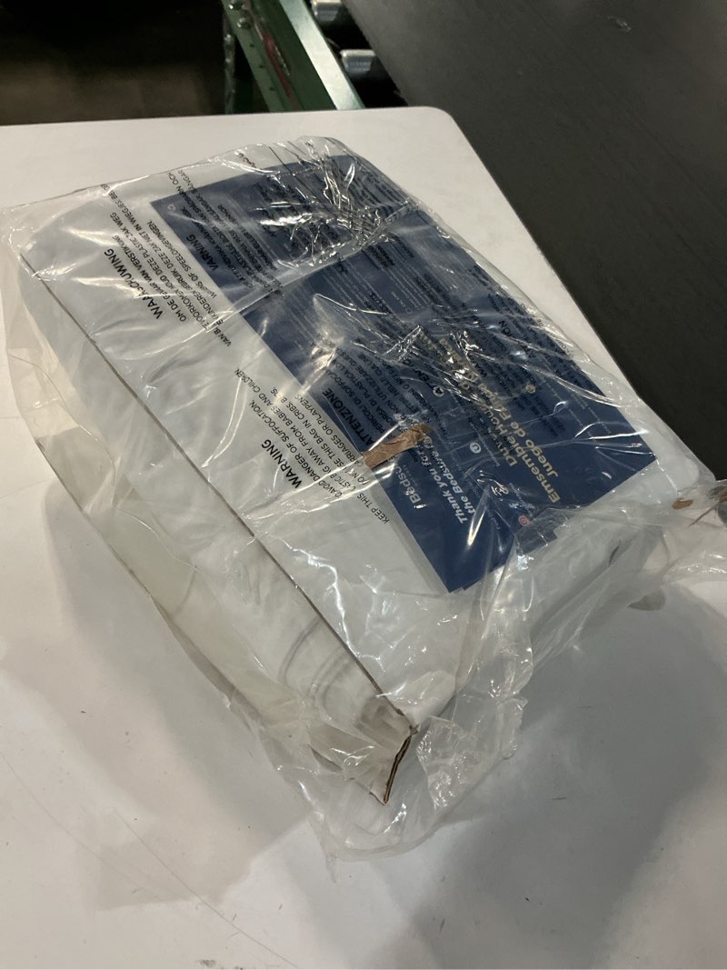 Condition photo showing Good Condition for bedsure 100% washed cotton duvet cover king size - natural white minimalist cotton duvet cover linen like for all seasons - gentlesoft™ plain simple bedding (natural white, king, 104"x90") king (104" x 90") 00 - natural white (no comforter)