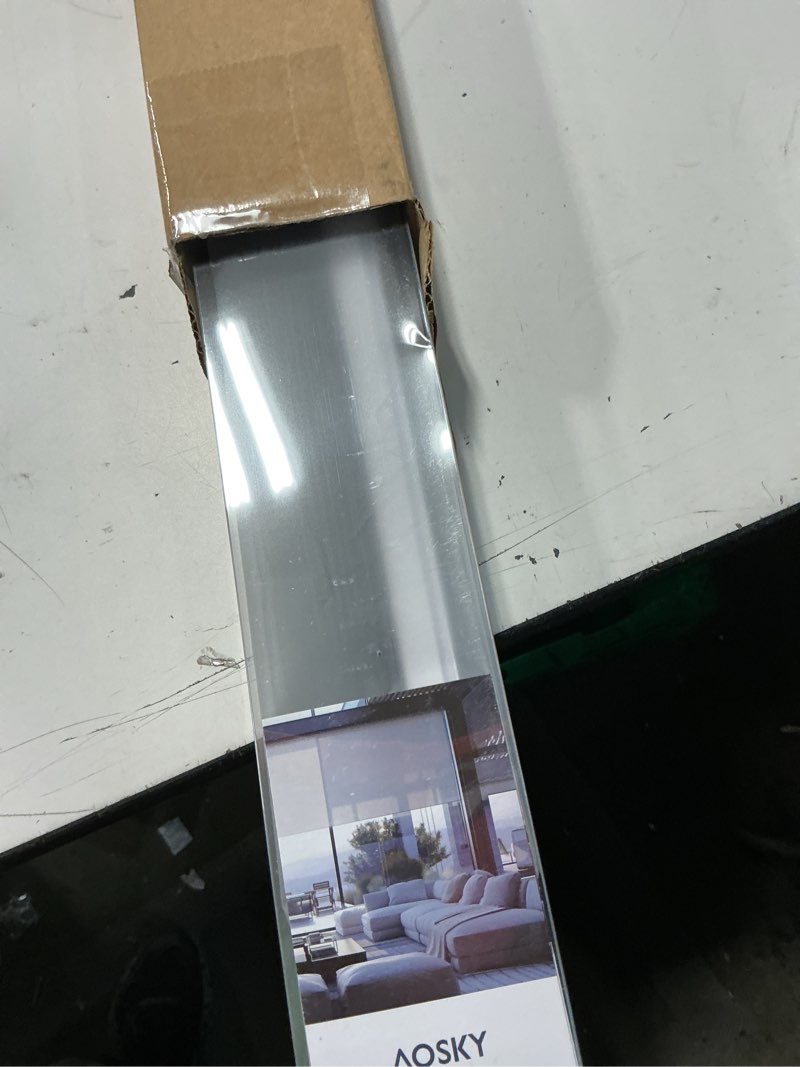 Condition photo showing Good Condition for aosky cordless roller shades blackout blinds for windows room darkening rolled up shades with spring system, uv protection window shades door blinds for home and office (28" w x 72" h, grey) 28"w x 72"h grey
