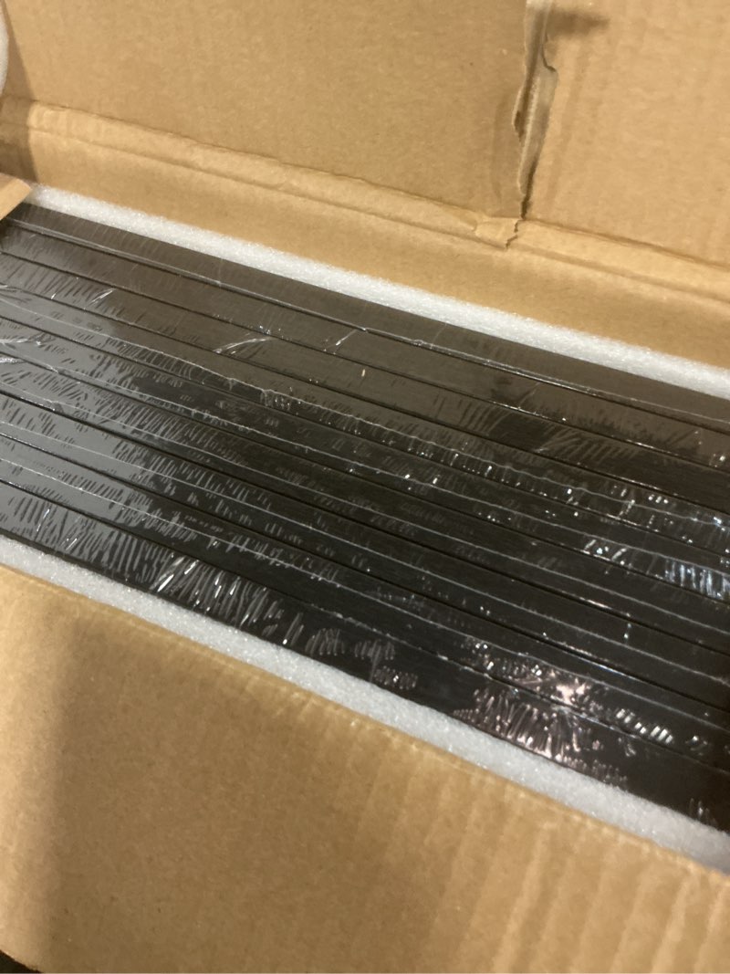 Condition photo showing New/Like New for eletecpro 14x14 Picture Frames Set of 9, Classic Gallery Wall Frame Set Displays 10x10 Photos with Mat or 14x14 without Mat, Photo Frames Collage Wall Decor, Black Frames for Home Decor Black 14x14 for 10x10