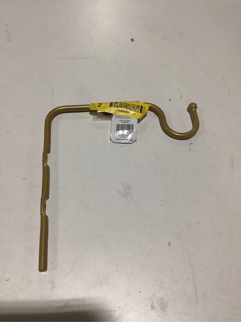 Condition photo showing As Is for Style Selections 8-in Gold Steel Traditional Plant hook(s)