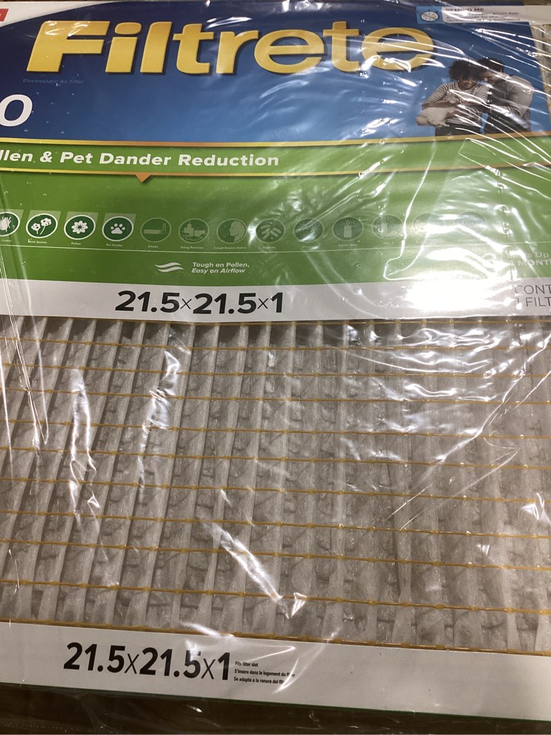 Condition photo showing Good Condition for filtrete 16x25x1 air filter merv 8, mpr 700 tough on pollen 4-pack, ac furnace hvac filters for home, 3-month pleated electrostatic (actual size 15.68 x 24.56 x 0.78 in)