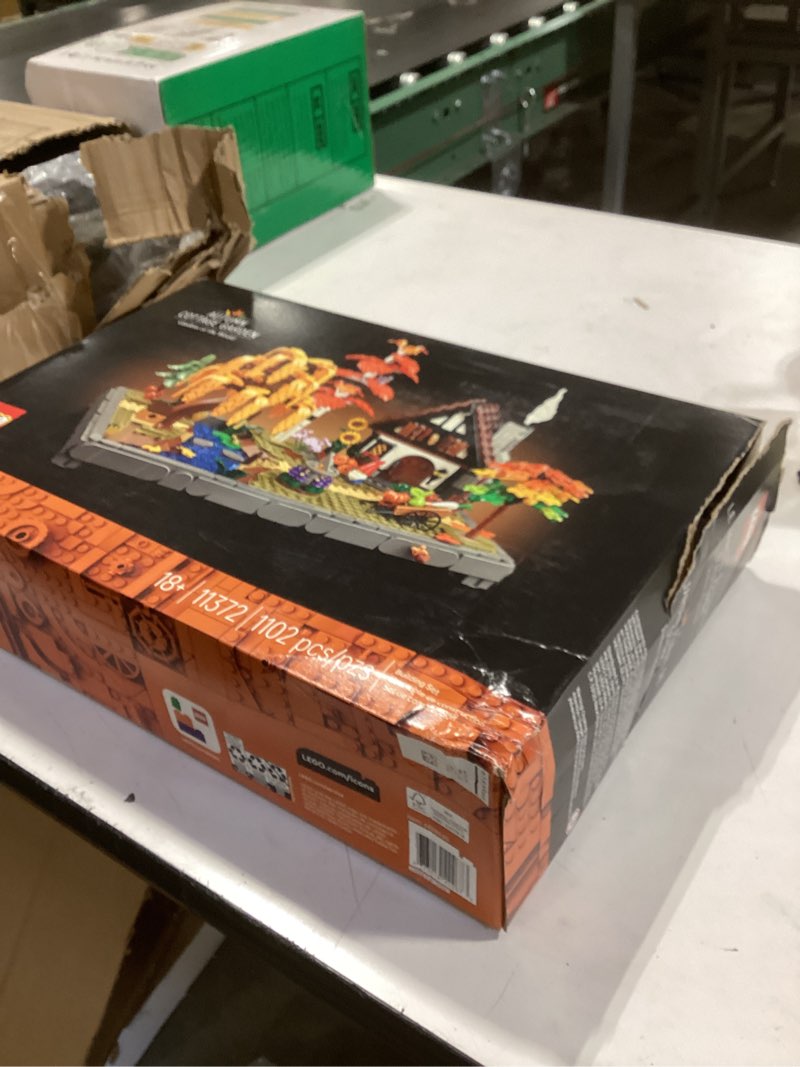 Condition photo showing Good Condition for LEGO Icons Autumn Cottage Garden Building Set for Adults, Ages 18+ - Whimsical Room Decor for Office, Bedroom, or Book Shelf - Building Blocks for Crafting Fans - Gift Idea for Birthdays - 11372