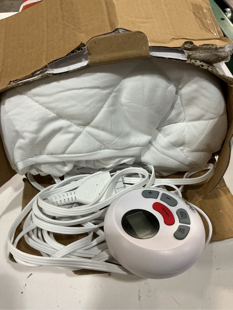 Condition photo showing Good Condition for heated mattress pad twin size,electric mattress pad,electric bed warmer with 10 heat settings controller & 1-12 hours auto shut off,fit up to 8-21" deep pocket, machine washable