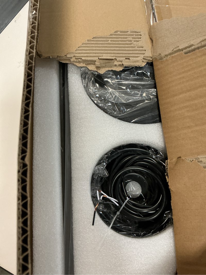 Condition photo showing Good Condition for Black Chandelier 24 Light, Modern Farmhouse Chandelier for Dining Room, Round Industrial Candle Chandeliers Light, Wagon Wheel Chandelier 39in 3-Tier for Hallway, Living Room, Foyer, Island Lights Black 39in