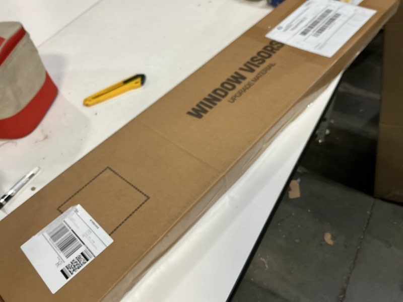 Condition photo showing As Is for in-Channel Window Visors Rain Guards for 2019-2023 Ford Ranger SuperCrew, Window Vent Wind Deflectors Visors Shades for 19-23 Ranger Crew Cab