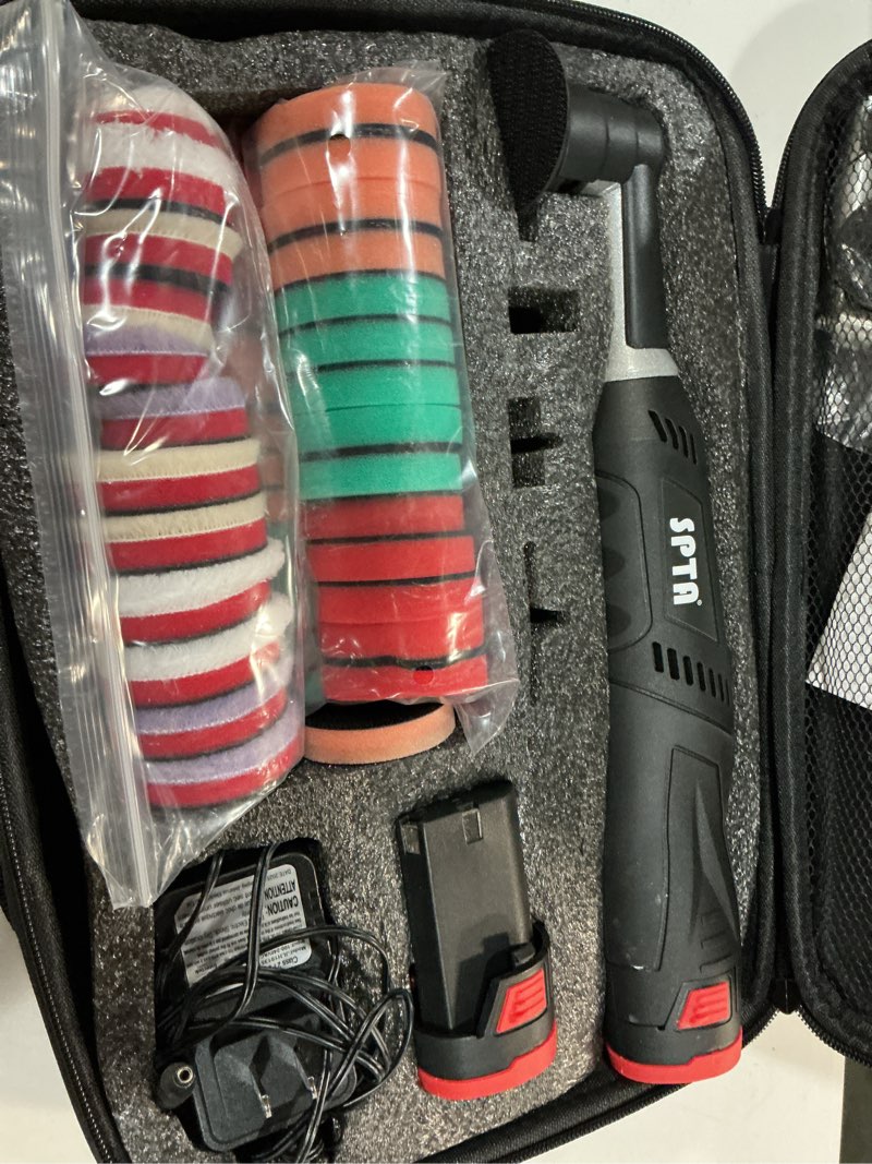 Condition photo showing Good Condition for spta cordless mini car polisher, 12v micro cordless scratches killer car polisher ro/da mini car polisher for polishing, sanding and cleaning