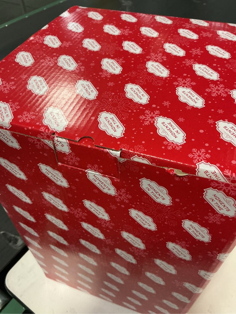 Condition photo showing Good Condition for Rotating Train Christmas Tree 15.7” Lighted Musical Tabletop Decoration by Moments in Time LED Christmas Tree with Trains & 8 Songs UL Adapter Included Perfect