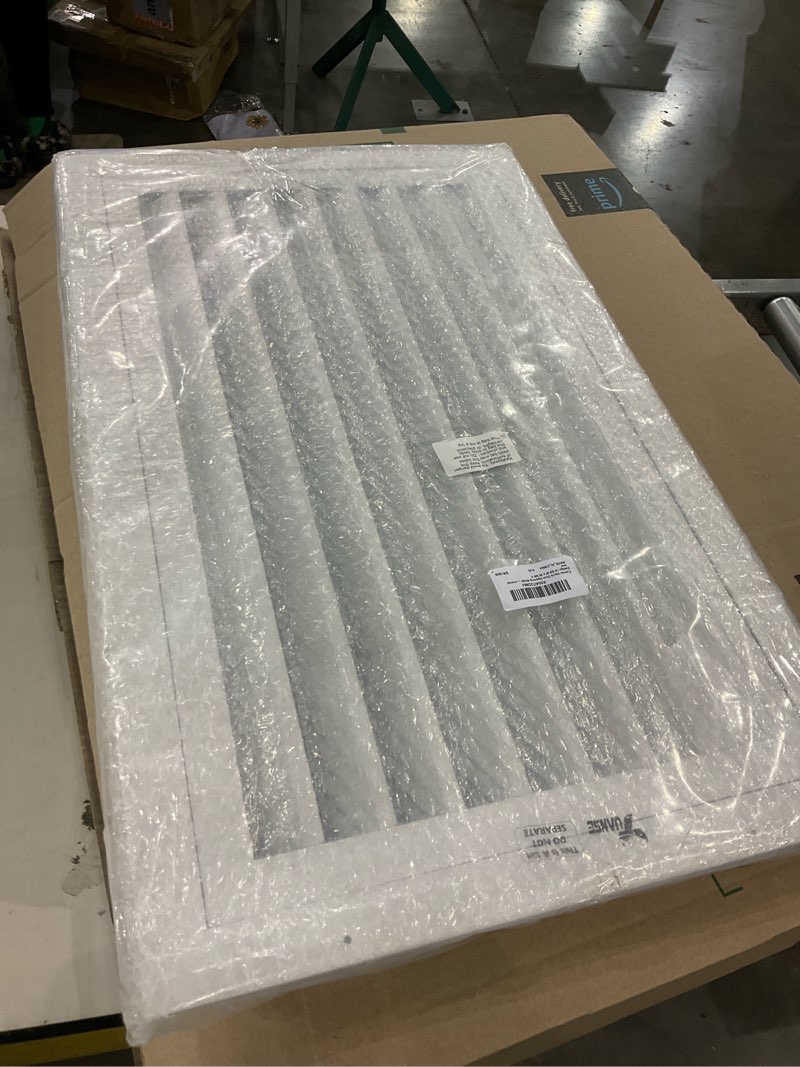 Condition photo showing New/Like New for Tuanse 24x14 Duct Opening White Vent Cover for Wall and Ceiling One-Way Ventilation Aluminum Alloy Vent Cover Grille with Louvered Design 16 5/8"W x 26 5/8"H
