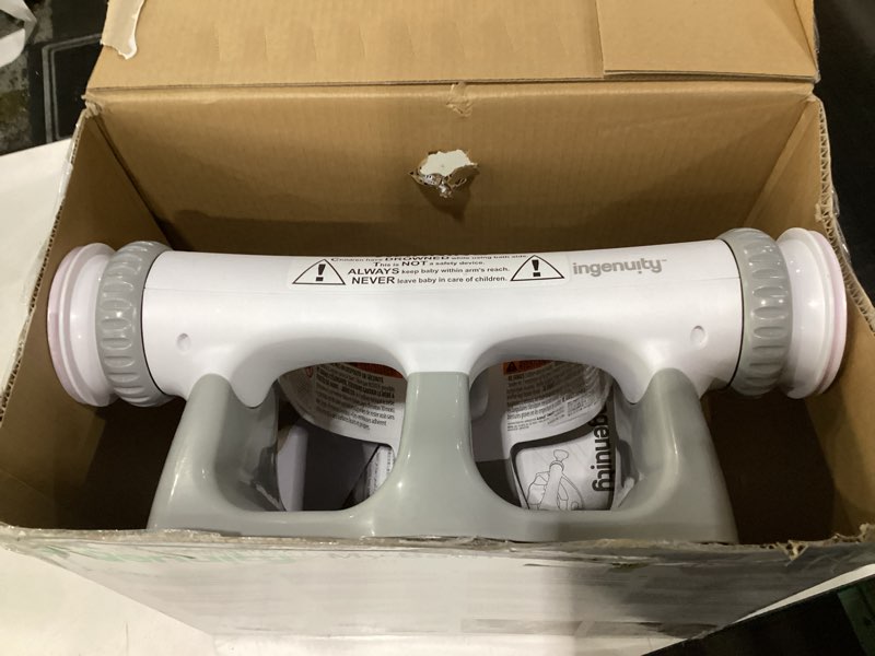 Condition photo showing As Is for Ingenuity My Bath Seat for Sit-Up Baby Bathing, Sure & Secure Suction Cups, ASTM Safety Tested & Approved, Backrest for Assisted Sitting, Easy Setup & Storage, Gray