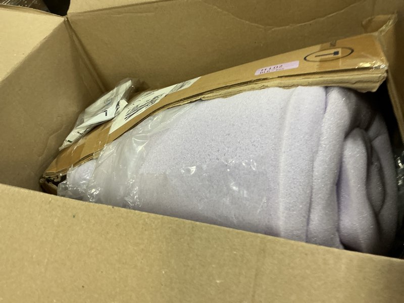 Condition photo showing Good Condition for best price mattress 3 inch egg crate memory foam mattress topper with soothing lavender infusion, certipur-us certified, dorm essentials, twin twin 3 inch egg crate