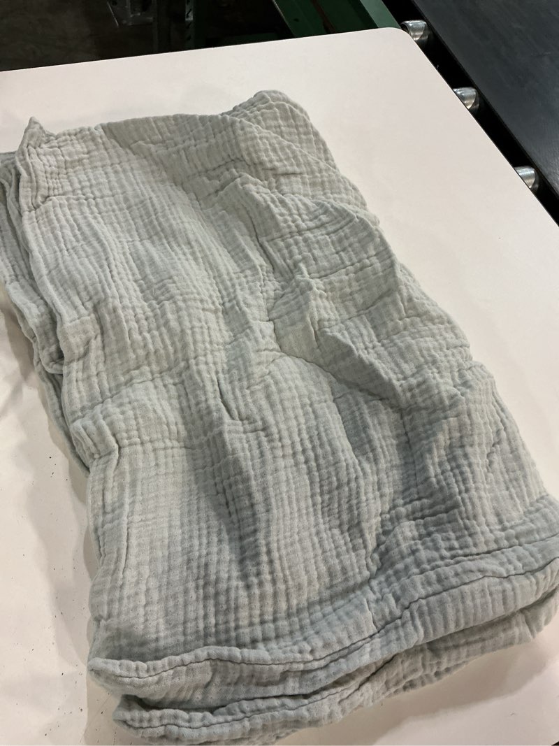 Condition photo showing Good Condition for organic cotton gauze dream sham set, full/queen, mist