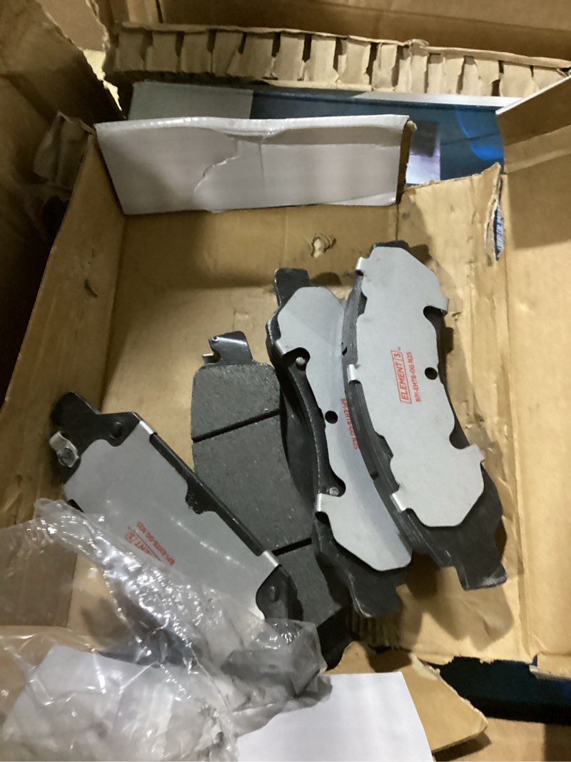 Condition photo showing As Is for Raybestos Element3 E3V50003 Automotive Replacement Brake Kit for Front and Rear Coated Rotors and Hybrid Brake Pads for Escalade/ESV, Silverado 1500/Suburban, Sierra 1500/Yukon 4 Brake Rotors + 2 Set of Brake Pads
