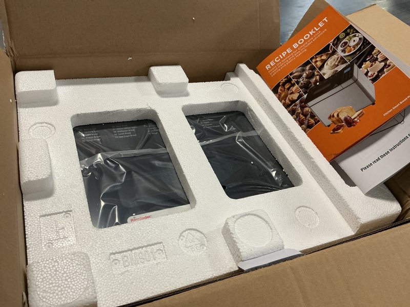 Condition photo showing New/Like New for merior 25-in-1 bread maker with visible lid | 2lb automatic machine, auto nut dispenser, 13-hour delay timer, one-touch control & recipes – easy operation, high success for homemade bread