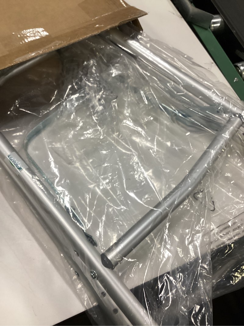 Condition photo showing Good Condition for Carex Lightweight Folding Walker for Seniors, Portable Medical Walker with Adjustable Height, 30-37 Inches, Mobility Aid for Adults, Elderly, and Handicapped, Foldable, Stainless Steel Frame