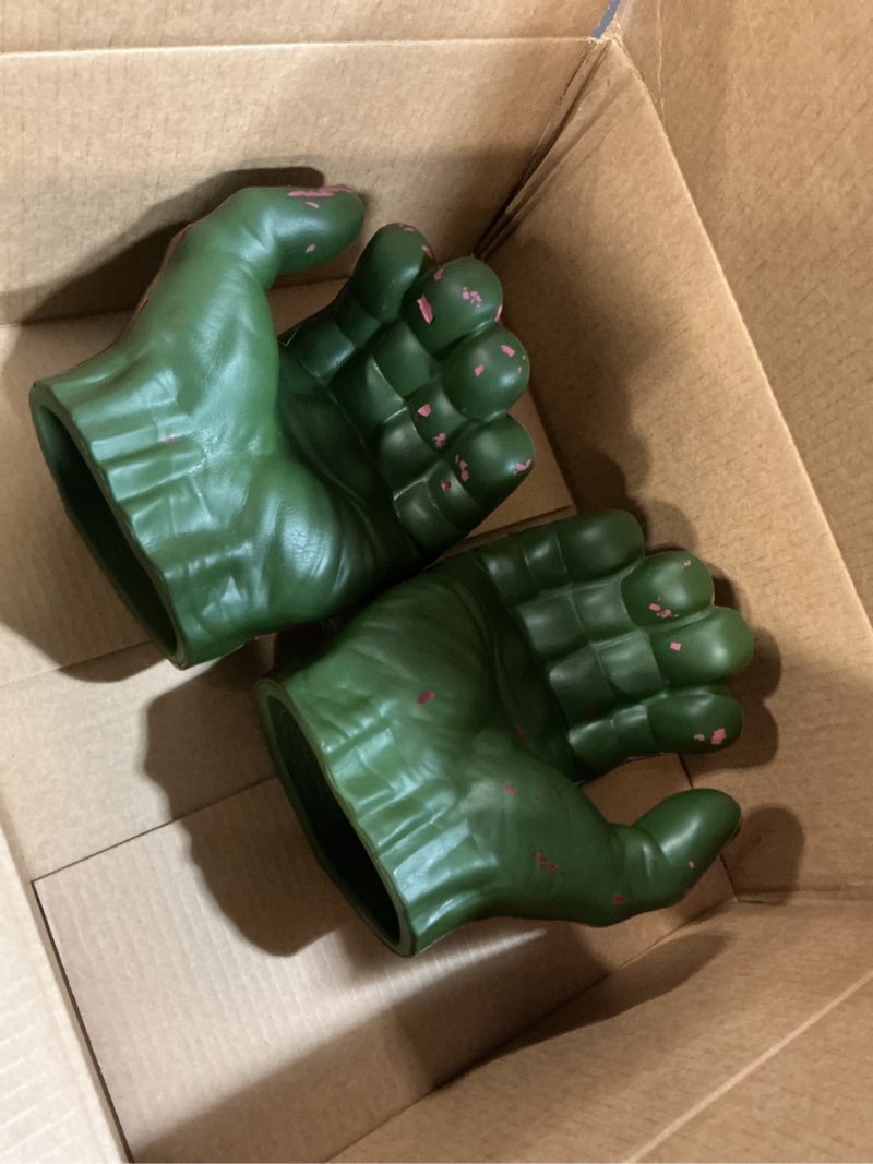 Condition photo showing Good Condition for Marvel Avengers Hulk Roleplay Toy, Includes 2 Gamma Grip Fists, Design Inspired by Marvel Comics, for Kids Ages 4 and Up (Amazon Exclusive)