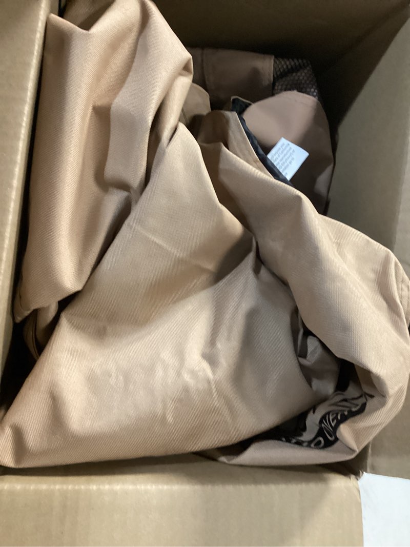 Condition photo showing Good Condition for ULTCOVER Square Patio Heavy Duty Table Cover - 600D Tough Canvas Waterproof Outdoor Dining Table and Chairs General Purpose Furniture Cover 94 inch Square 94"(L)x94"(W) Brown