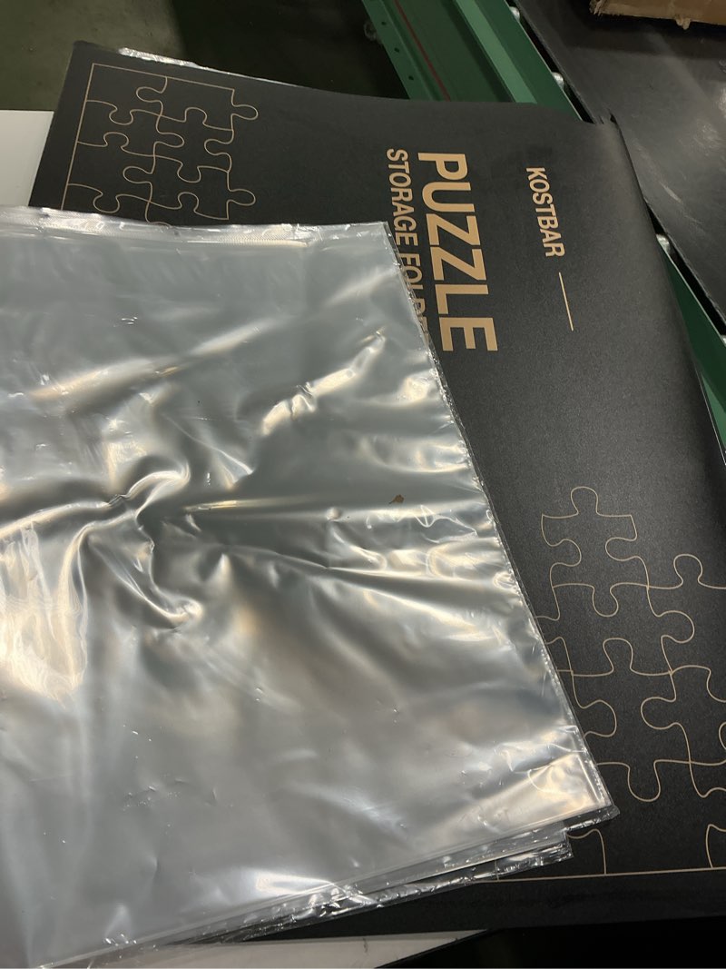 Condition photo showing As Is for Extra Large Puzzle Storage Folder Keeper for 500/1000Pcs,24Pockets Puzzles Album Organize Finished Puzzles,HD Film Sleeves,Gift for Jigsaw Enthusiasts,by DolphinH+