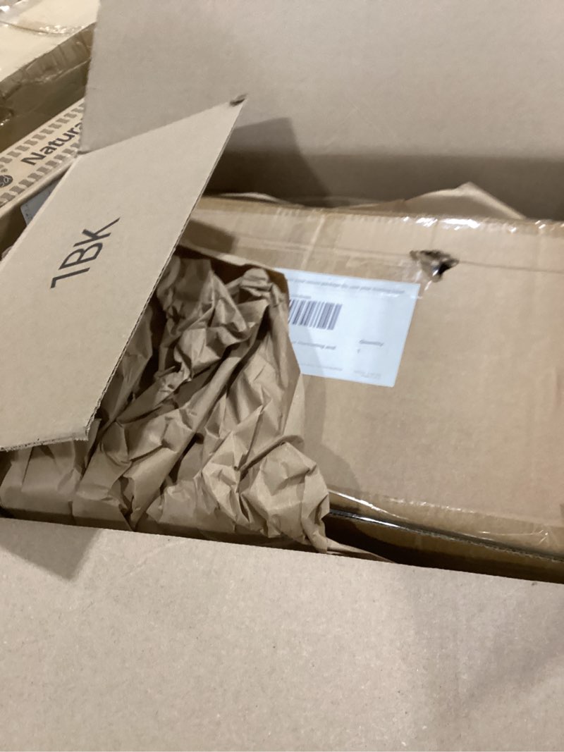 Condition photo showing Good Condition for TP Grill Prep and Serving Tray, Deep BBQ Tray for Meat Marinating and Food Plating, Melamine Serving Platters Set of 2, Black and Red 18" x 12" Red & Black