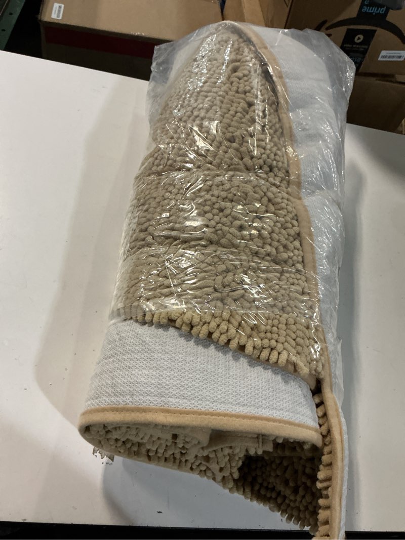 Condition photo showing Good Condition for Muddy Mat® | Super Absorbent Door Mat Indoor, Microfiber Quick Dry Chenille Entryway Rug, Non-Slip Front Door Mat, Indoor Mats for Entryway, Machine Washable Pet Rug, Beige XXL 60"X48" Beige 48" x 60"