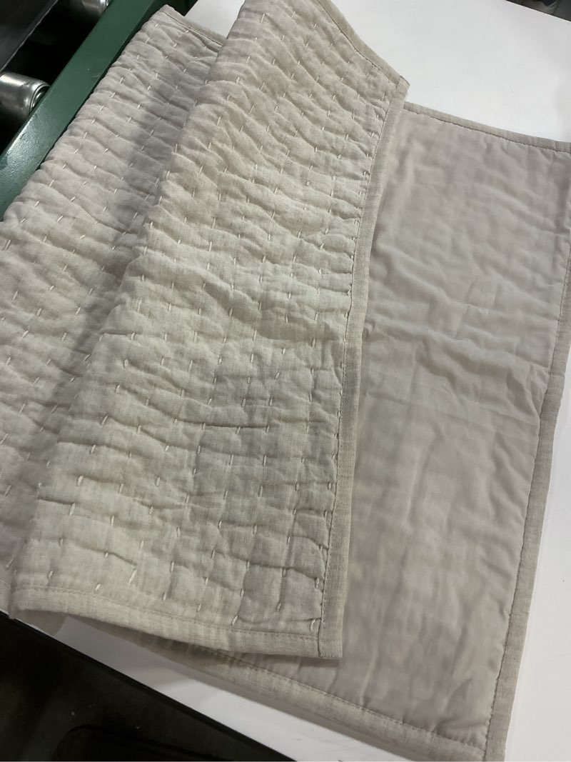 Condition photo showing Good Condition for quince,european linen cotton stitch/one pillowcase/king/natural