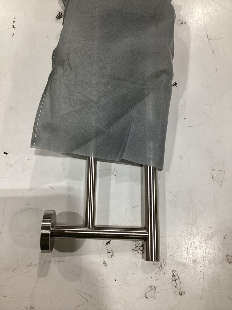 Condition photo showing As Is for jqk double bath towel bar, 19 inch 304 stainless steel thicken 0.8mm towel rack bathroom, towel holder brushed finished wall mount, useable length 16 inch, tb100l16-bn 19 inch brushed stainless steel