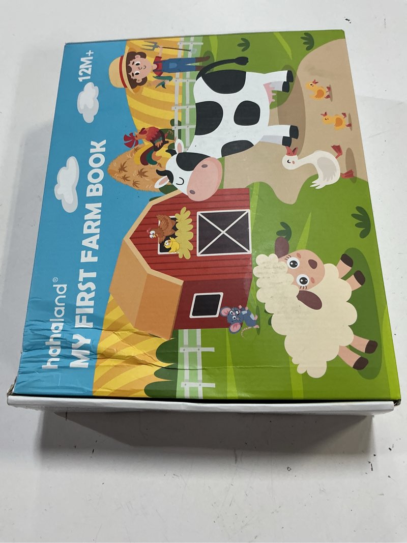 Condition photo showing New/Like New for hahaland busy book for toddlers 1-3 - montessori toys busy board for 1 year old boy gifts girl toys educational learning quiet activity books gifts toddler travel toys for one year old birthday gift farm