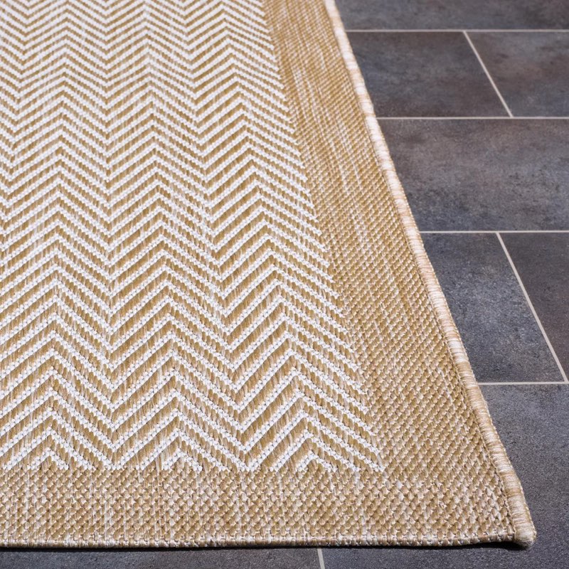8’x10’ SAFAVIEH Chevron Area Rug brown/ivory 