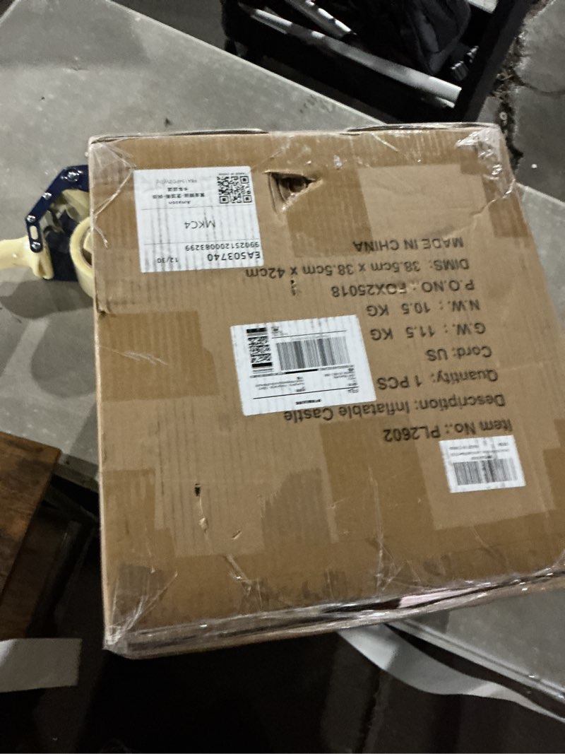 Condition photo showing Good Condition for Bestsun Inflatable Bounce House for Kids, 104" X 72" X 71" Bouncy Castle for Ages 3-8, Bouncer with Slide, Jumping Area, Basketball Hoop, Twister Game, Blower Included