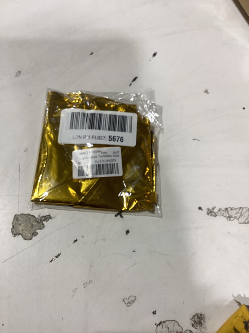 Condition photo showing New/Like New for 2026 balloons, 2026 number balloons, 2026 gold balloon, foil graduation balloon for 2026 graduation decorations class of 2026 new year anniversary birthday home office party supplies decor, 16 inch gold 2026